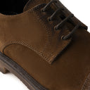 Derby VALERIO Suede Cuoio con Suola Crep Ambra Uomo