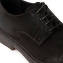 Derby VALERIO Suede Testa di Moro con Suola Crep in Testa di Moro Uomo