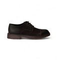Derby VALERIO Suede Testa di Moro con Suola Crep in Testa di Moro Uomo