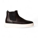 Stivaletto VITO Vitello Testa di Moro con Suola AR Bianca Uomo