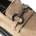 Mocassino VIZIA in Camoscio Taupe con Suola Roccia Donna