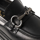 Mocassino VIZIA in Vitello Nero con Suola Roccia Donna