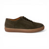 Sneaker ZANZIBAR in Camoscio Verde con Suola FI Ambra Uomo