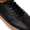 Sneaker ZANZIBAR in Vitello Bottolato Nero con Suola FI Ambra Uomo