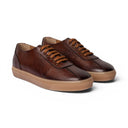 Sneaker ZANZIBAR in Vitello Bottolato Sudan con Suola FI Ambra Uomo
