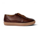 Sneaker ZANZIBAR in Vitello Bottolato Sudan con Suola FI Ambra Uomo