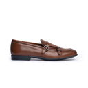Monk Strap Uomo in Vera Pelle Marrone Chiaro