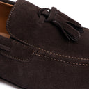 Mocassino Nappa Uomo in Camoscio Marrone