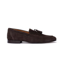 Mocassino Nappa Uomo in Camoscio Marrone