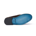 Penny Loafer Uomo in Camoscio Marrone Scuro