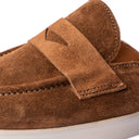 Sabot Donna in Camoscio Marrone – Suola Bianca