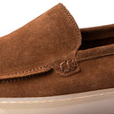 Slip-on Uomo in Camoscio Marrone Chiaro – Suola Beige