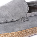 Mocassino Uomo in Camoscio grigio chiaro – Suola in Corda Naturale
