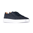 Sneakers Uomo in Camoscio Blu – Suola bianca