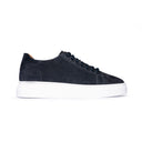 Sneakers Uomo in Camoscio Blu – Suola bianca