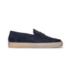 Mocassino Uomo in Camoscio Blu Notte con Suola Caramello