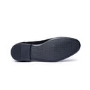 Mocassino Uomo in Camoscio Blu con Suola in Gomma