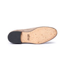 Mocassino Uomo in Camoscio Beige con Suola Cuoio