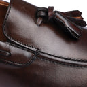 Mocassino Uomo in Vera Pelle Marrone con Nappine