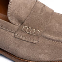 Penny Loafer Uomo in Camoscio Sabbia