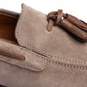 Mocassino Tassel Uomo in Camoscio Sabbia