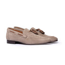 Mocassino Tassel Uomo in Camoscio Sabbia