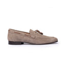 Mocassino Tassel Uomo in Camoscio Sabbia