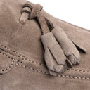 Mocassino Uomo in Camoscio Beige con Nappine