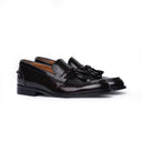 Mocassino Uomo in Vera Pelle Spazzolata Bordeaux con Nappine