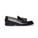 Mocassino Uomo in Vera Pelle Spazzolata Bordeaux con Nappine