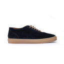 Sneakers Uomo in Camoscio Blu Notte con Suola Caramello