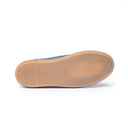 Sneakers Uomo in Camoscio Azzurro Polvere con Suola Caramello
