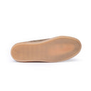 Sneakers Uomo in Camoscio Beige Chiaro con Suola Caramello