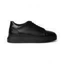 Sneaker ULISSE Vitello Nero con Suola AR Nera Uomo